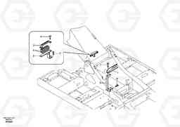 31765 Hydraulic lines bracket-quickfit, rotator, hose repture EC290B SER NO INT 13562- EU & NA 80001-, Volvo Construction Equipment