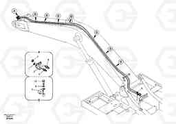 13933 Working hydraulic, quick fit on boom EC290B, Volvo Construction Equipment