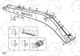 58005 Boom and grease piping, long reach EC290B SER NO INT 13562- EU & NA 80001-, Volvo Construction Equipment
