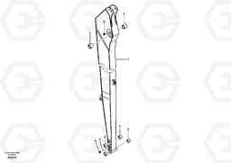 66912 Dipper arm and grease piping without piping seat, long reach EC290B, Volvo Construction Equipment