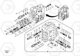 17978 Main control valve, boom and bucket and travel Rh EC240B, Volvo Construction Equipment