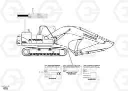 44155 Product identification plate EC210B APPENDIX FORESTRY VERSION, Volvo Construction Equipment