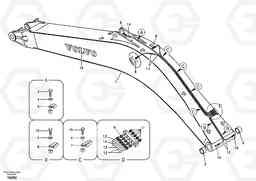 63869 Boom and grease piping EC210B, Volvo Construction Equipment