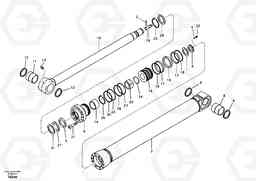 95453 Dipper arm cylinder for long reach EC210B, Volvo Construction Equipment