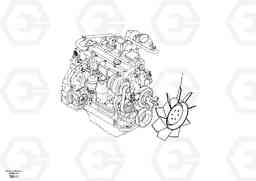 95580 Cooling fan mounting EC140B PRIME S/N 15001-, Volvo Construction Equipment