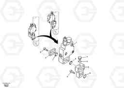 39877 Working hydraulic, boom rupture valve mount EC135B SER NO 20001-, Volvo Construction Equipment