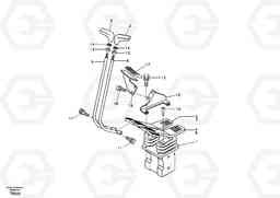 46526 Remote control valve pedal with fitting parts EC140B, Volvo Construction Equipment