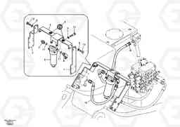 23172 Working hydraulic, hammer and shear for return filter EC140B, Volvo Construction Equipment