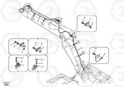 86944 Working hydraulic, oil leak on adjustable boom EC140B PRIME S/N 15001-, Volvo Construction Equipment