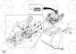 84660 Attachment bracket, quickfit EC135B SER NO 20001-, Volvo Construction Equipment