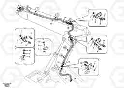 18693 Working hydraulic, quickfit on adjustable boom EC140B, Volvo Construction Equipment