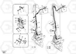 77008 Working hydraulic, quick fit on dipper arm EC135B SER NO 20001-, Volvo Construction Equipment