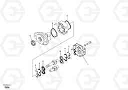 31708 Hydraulic gear pump for quickfit and rotator EC140B, Volvo Construction Equipment