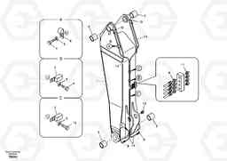 56927 Boom and grease piping, adjustable 1st EC140B, Volvo Construction Equipment