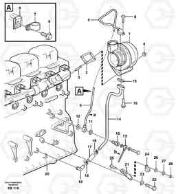 67812 Turbocharger with fitting parts EC360B, Volvo Construction Equipment