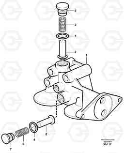 36902 Oil filter housing EC330B, Volvo Construction Equipment