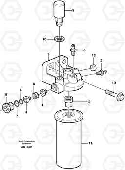 37918 Fuel filter EC360B, Volvo Construction Equipment