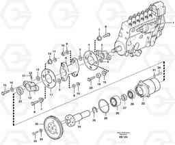 59281 Pump drive EC360B, Volvo Construction Equipment