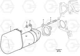 19493 Starter motor with assembling details EC360B, Volvo Construction Equipment