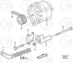 31188 Alternator with assembling details EC360B, Volvo Construction Equipment