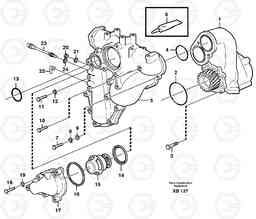 18085 Water pump and thermostat housing EC330B, Volvo Construction Equipment