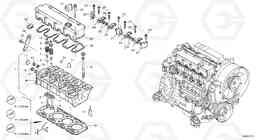 15111 Cylinder head, timing gears L40 TYPE 191, 192 SER NO - 1000, Volvo Construction Equipment