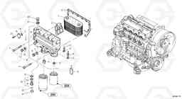 7810 Engine - oil cooler L45 TYPE 194, 195 SER NO - 1000, Volvo Construction Equipment
