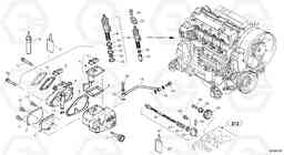 90823 Speed adjustment - Fuel injection pump L45 TYPE 194, 195 SER NO - 1000, Volvo Construction Equipment