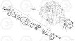 22195 Pump - working hydraulic L35B TYPE 186, 187, 188, 189 SER NO - 2999, Volvo Construction Equipment
