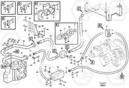 76293 Feed- and return lines - control valve L330E, Volvo Construction Equipment