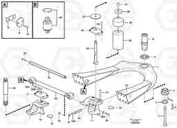 71826 Front axle suspension A25D S/N -12999, - 61118 USA, Volvo Construction Equipment