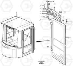 14047 Door with fitting parts L330E, Volvo Construction Equipment