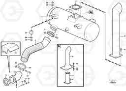 2986 Exhaust system, silencer L120D, Volvo Construction Equipment