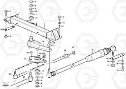 104764 Steering linkage A25D S/N -12999, - 61118 USA, Volvo Construction Equipment
