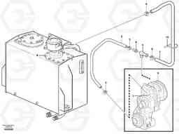 68116 Ventilation for transmission L120E S/N 16001 - 19668 SWE, 64001- USA, 70701-BRA, Volvo Construction Equipment