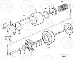 45008 Exhaust pressure regulator A25D S/N -12999, - 61118 USA, Volvo Construction Equipment