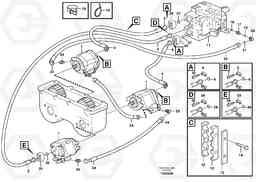 55595 Hydraulic system, motor unit A30D S/N -11999, - 60093 USA S/N-72999 BRAZIL, Volvo Construction Equipment