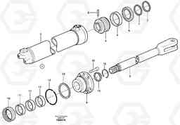 18752 Hoist cylinder A30D S/N -11999, - 60093 USA S/N-72999 BRAZIL, Volvo Construction Equipment