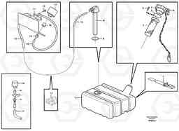 65985 Fuel tank with fitting parts L90D, Volvo Construction Equipment