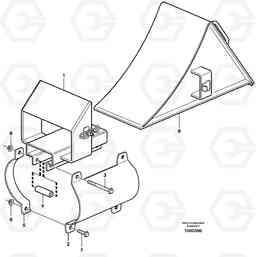 22179 Stop block for wheel A40D, Volvo Construction Equipment