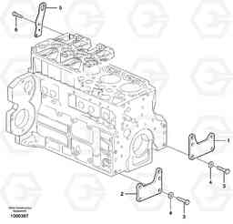 31302 Engine mounting G900 MODELS S/N 39300 -, Volvo Construction Equipment