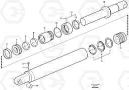 58991 Gas spring A25D S/N -12999, - 61118 USA, Volvo Construction Equipment