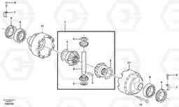 75974 Differential , front axle BL71PLUS S/N 10495 -, Volvo Construction Equipment
