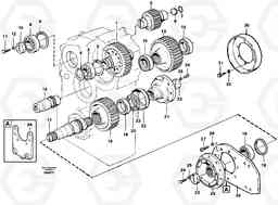 35608 Transfer gearbox gears and shafts L90D, Volvo Construction Equipment