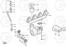 30261 Turbocharger with fitting parts EW160 SER NO 1001-1912, Volvo Construction Equipment