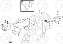 75665 Hydraulic pump with fitting parts L120E S/N 16001 - 19668 SWE, 64001- USA, 70701-BRA, Volvo Construction Equipment