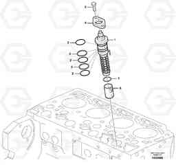 46327 Fuel injection pump with fitting parts BL71 S/N 16827 -, Volvo Construction Equipment
