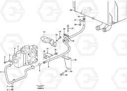 85167 Hydraulic system, return line L120E S/N 16001 - 19668 SWE, 64001- USA, 70701-BRA, Volvo Construction Equipment