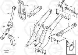 83714 Lifting framework with assembly parts L120E S/N 19804- SWE, 66001- USA, 71401-BRA, 54001-IRN, Volvo Construction Equipment