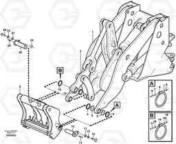 30449 Attachment bracket assembly L110E S/N 2202- SWE, 61001- USA, 70401-BRA, Volvo Construction Equipment